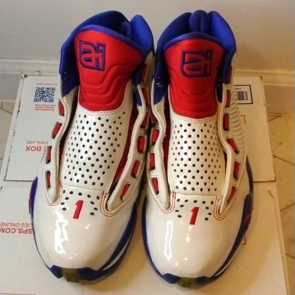 Vintage Allen Iverson Ai Reebok's Invictus 12 red white and blue